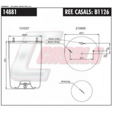 B1126 CASALS Кожух пневматической рессоры