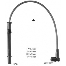 0300898479 BERU Комплект проводов зажигания
