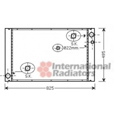 03002289 VAN WEZEL Радиатор, охлаждение двигателя