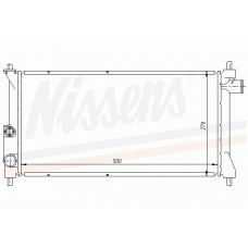 60515 NISSENS Радиатор, охлаждение двигателя