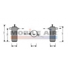 0700D044 VAN WEZEL Осушитель, кондиционер