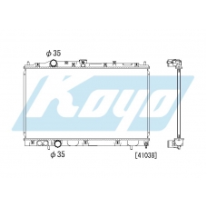 PA030610 KOYO P-tank corrugate-fin ass'y