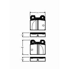 2005.00 ROADHOUSE Комплект тормозных колодок, дисковый тормоз