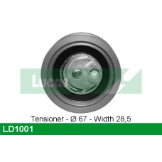 LD1001 TRW Натяжной ролик, ремень грм