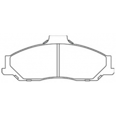 AKD-0163 ASVA Комплект тормозных колодок, дисковый тормоз