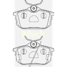21861 00 704 10 BRECK Комплект тормозных колодок, дисковый тормоз