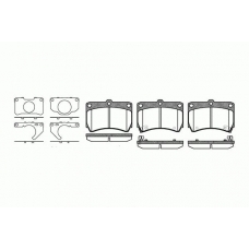 0212.32 REMSA Комплект тормозных колодок, дисковый тормоз