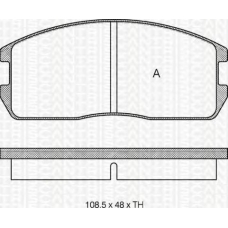 8110 42832 TRIDON Brake pads - front