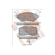 RB0888 R BRAKE Комплект тормозных колодок, дисковый тормоз