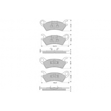 PF1142 PROCODIS FRANCE Комплект тормозных колодок, дисковый тормоз