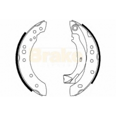 SH2577 BRAKE ENGINEERING Комплект тормозных колодок