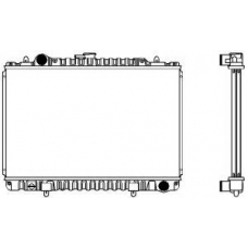 1321-0222 SAKURA  Automotive Радиатор, охлаждение двигателя