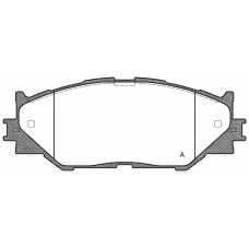 BPA1201.00 OPEN PARTS Комплект тормозных колодок, дисковый тормоз