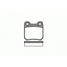 0239.10 REMSA Комплект тормозных колодок, дисковый тормоз