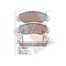 RB1368-701 R BRAKE Комплект тормозных колодок, дисковый тормоз