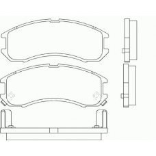 P 24 024 BREMBO Комплект тормозных колодок, дисковый тормоз