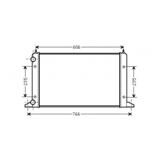 VW2133 AVA Радиатор, охлаждение двигателя