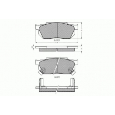 7.105 PEX Комплект тормозных колодок, дисковый тормоз