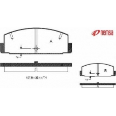 0179.10 METZGER Комплект тормозных колодок, дисковый тормоз