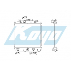 PA070092 KOYO P-tank corrugate-fin ass'y