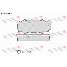 BL1861A3 FTE Комплект тормозных колодок, дисковый тормоз