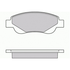 12-1225 E.T.F. Комплект тормозных колодок, дисковый тормоз