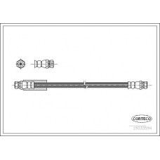 19033594 CORTECO Тормозной шланг