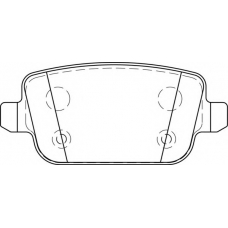 FD7276A NECTO Комплект тормозных колодок, дисковый тормоз