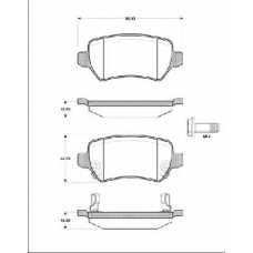 BLF1365 QUINTON HAZELL Комплект тормозных колодок, дисковый тормоз