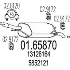 01.65870 MTS Глушитель выхлопных газов конечный