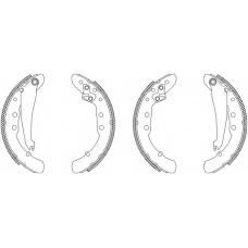 8DB 355 003-561 HELLA Комплект тормозных колодок