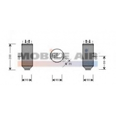 0600D217 VAN WEZEL Осушитель, кондиционер