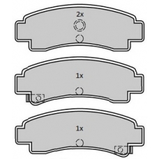 FBP-1768 FREMAX Комплект тормозных колодок, дисковый тормоз
