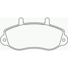 P 68 025 BREMBO Комплект тормозных колодок, дисковый тормоз