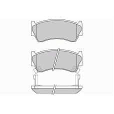 12-0691 E.T.F. Комплект тормозных колодок, дисковый тормоз