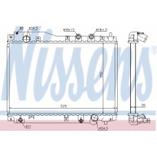 68109 NISSENS Радиатор, охлаждение двигателя