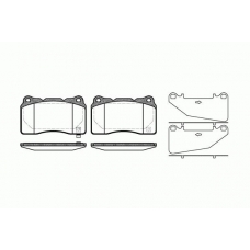 0666.32 REMSA Комплект тормозных колодок, дисковый тормоз