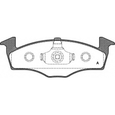 BPA0609.10 OPEN PARTS Комплект тормозных колодок, дисковый тормоз