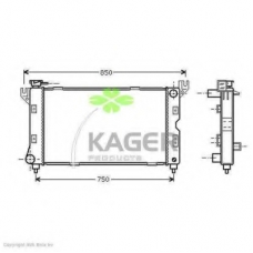 31-3515 KAGER Радиатор, охлаждение двигателя