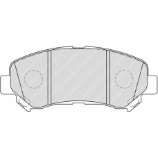 FDB4051 FERODO Комплект тормозных колодок, дисковый тормоз