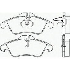 CVP070 DON Комплект тормозных колодок, дисковый тормоз