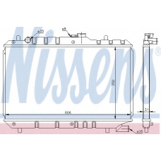 64168 NISSENS Радиатор, охлаждение двигателя