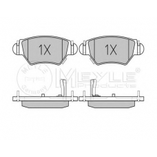 025 232 5817/PD MEYLE Комплект тормозных колодок, дисковый тормоз