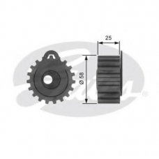 T42073 GATES Натяжной ролик, ремень грм