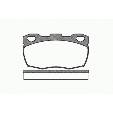 0266 00 KAWE Комплект тормозных колодок, дисковый тормоз