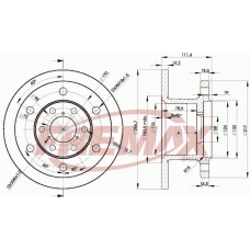 BD-3907 FREMAX Тормозной диск