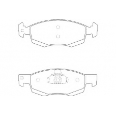 WBP24673A WAGNER LOCKHEED Комплект тормозных колодок, дисковый тормоз