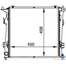 8MK 376 764-461 HELLA Радиатор, охлаждение двигателя