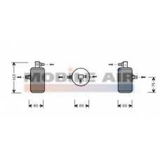 0900D163 VAN WEZEL Осушитель, кондиционер