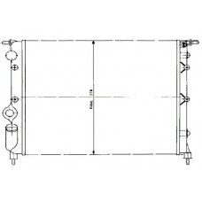 2110915 BEHR Radiator